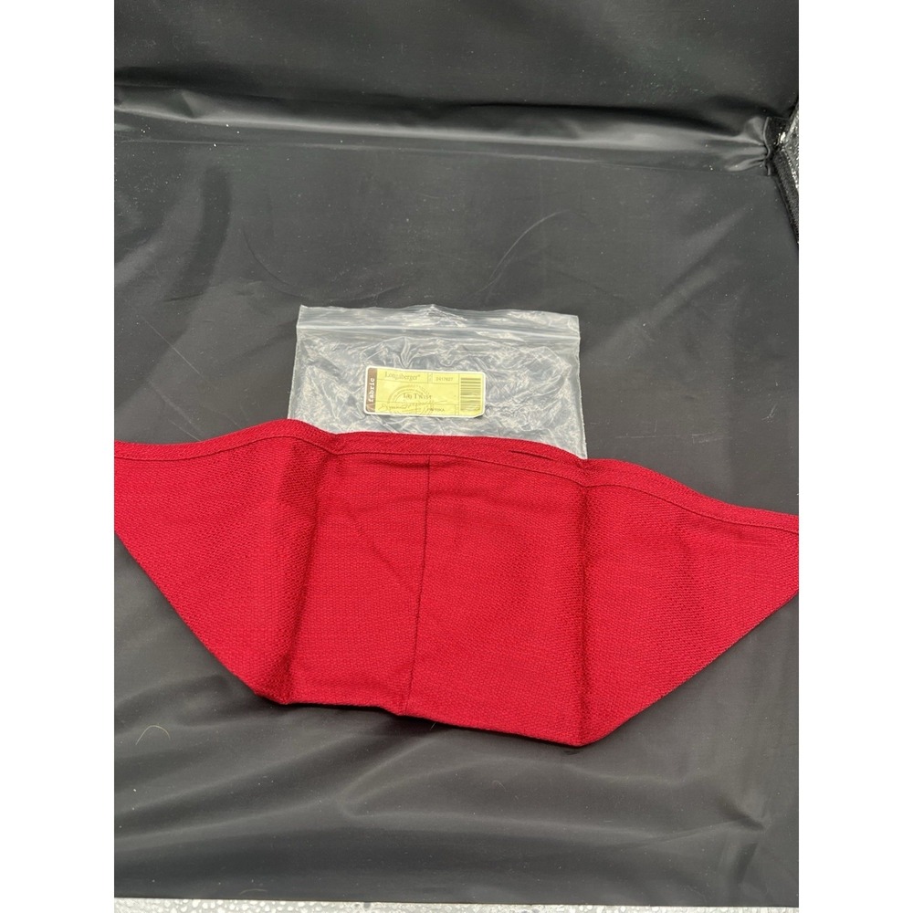 🧺 Longaberger Large Twist Basket Liner Only – Paprika – NIP 🌶️